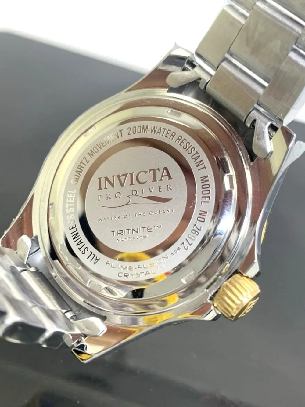 Invicta Men's Watch 26972 Pro Diver Blue Dial 2-Tone Stainless Steel Quartz 40mm